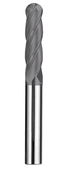 SGS 1" Dia, 4 Flute, Ball Nose End Mill - 31799