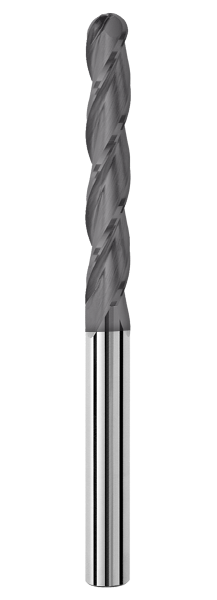 SGS 6.00mm Dia, 3 Flute, Ball Nose End Mill - 49611