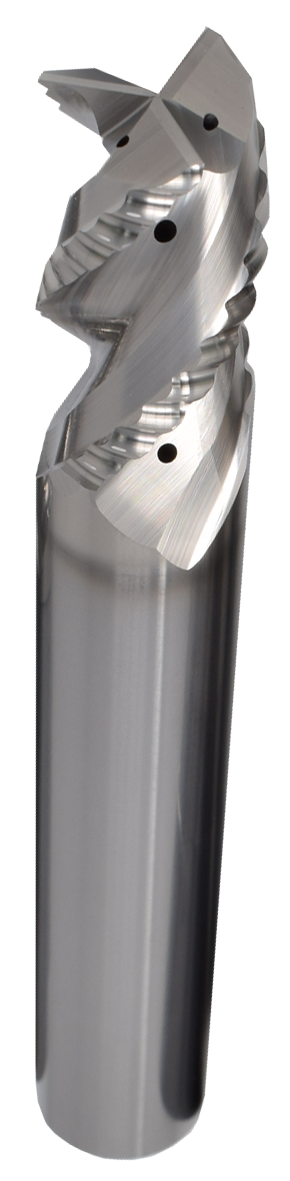SGS 1" Dia, 3 Flute, Chip Breaker Corner Radius End Mill - 34125