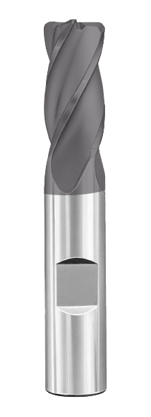 SGS 3/4" Dia, 4 Flute, Corner Radius End Mill - 38189
