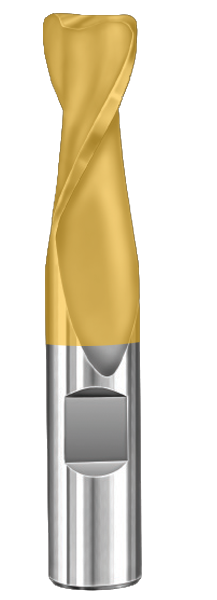 SGS 5/8" Dia, 2 Flute, Corner Radius End Mill - 38284