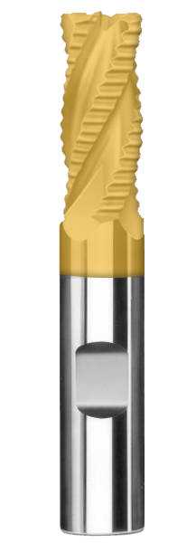 SGS 12.00mm Dia, 4 Flute, Chip Breaker Corner Radius End Mill - 46117