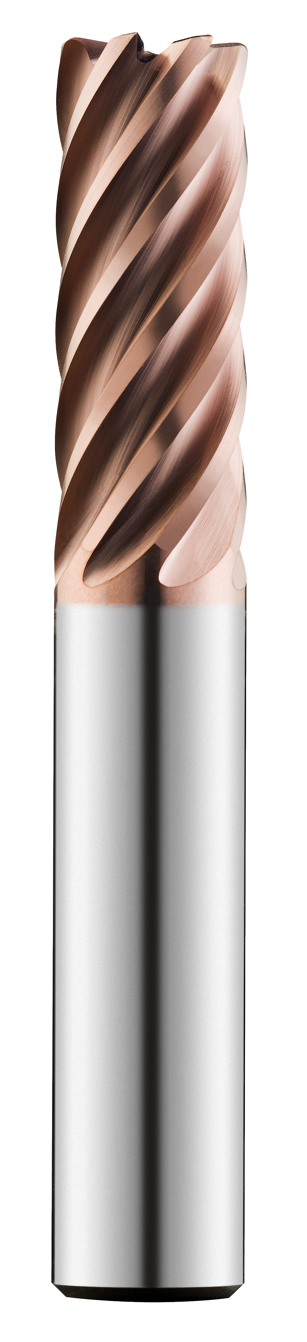 SGS Corner Radius End Mill: 1" Dia, 3" LOC, 6" OAL, .060" Corner Radius, 7 Flute, TM (Ti-NAMITE-M), Solid Carbide, 77317