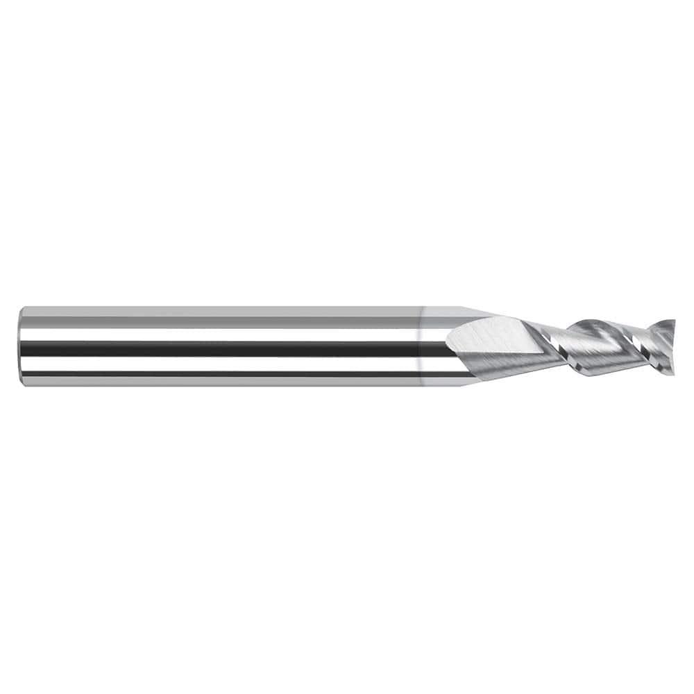 Harvey Tool Square End Mill: 1/64" Dia, .045" LOC, 1-1/2" OAL, 2 Flute, TiB2, 24115-C8