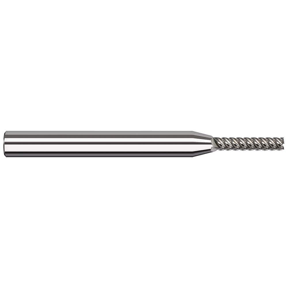 Harvey Tool Square End Mill: 1/8" Dia, 5/8" LOC, 2-1/2" OAL, 5 Flute, Uncoated, 66808