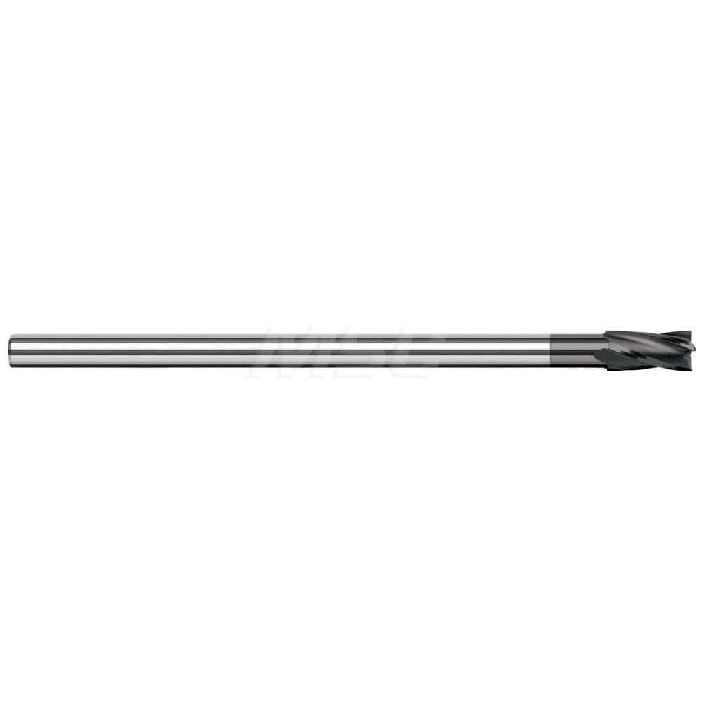Harvey Tool Square End Mill: 1/8" Dia, 3/16" LOC, 2-1/2" OAL, 2 Flute, Amorphous Diamond, 907808-C4
