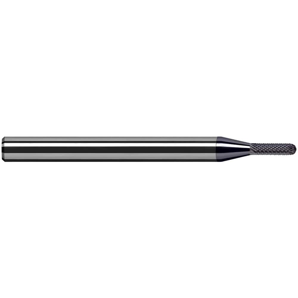 Harvey Tool Ball End Mill: 5/64" Dia, 15/64" LOC, 2-1/2" OAL, Uncoated, 892178