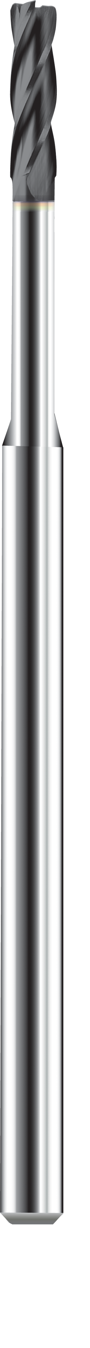 SGS 0.0100" Dia, 4 Flute, Square End End Mill - 09839