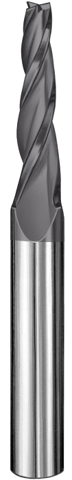 SGS 1/4" Dia, 3 Flute, Tapered Square End Mill - 32359