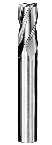 SGS 3/16" Dia, 4 Flute, Square End End Mill - 35479