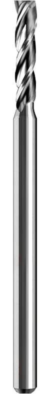 SGS Square End Mill: .080" Dia, .400" LOC, 2-1/2" OAL, 3 Flute, Bright/Uncoated, Solid Carbide, 01245
