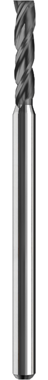SGS 0.0100" Dia, 3 Flute, Square End End Mill - 04210