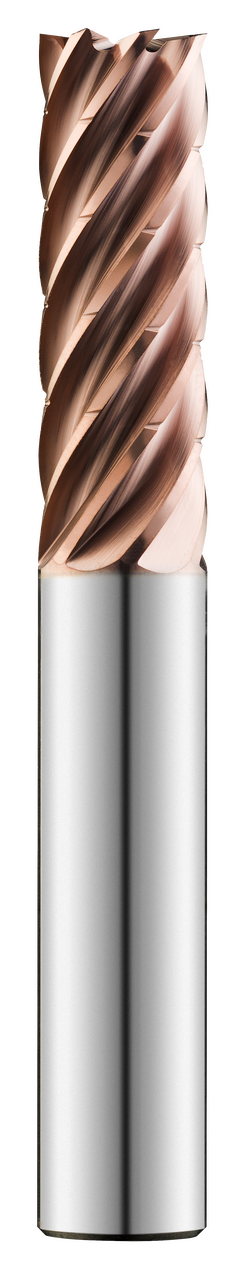 SGS 5/8" Dia, 7 Flute, Chip Breaker Square End Mill - 77235