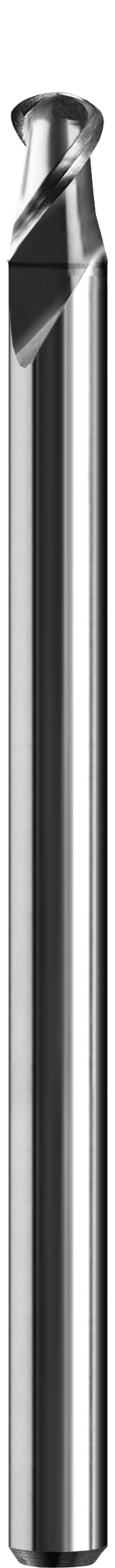 SGS 0.0100" Dia, 2 Flute, Ball Nose End Mill - 00674