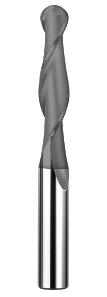 SGS 3/8" Dia, 2 Flute, Ball Nose End Mill - 31894