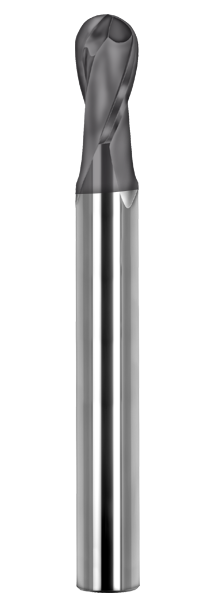 SGS 1/4" Dia, 2 Flute, Ball Nose End Mill - 32202