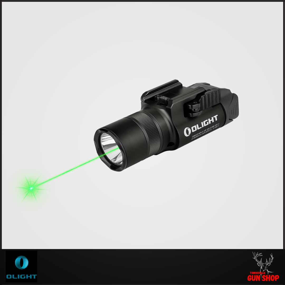 OLIGHT Baldr Pro R 1350LM Rail Mount Light & Green Laser