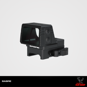 SABRE XRD 33 Red Dot Sight 3 MOA with QD Picatinny Mount – SKU SARD133 - left side SABRE XRD 33 Red Dot Sight 3 MOA with QD Picatinny Mount – SKU SARD133 - left side