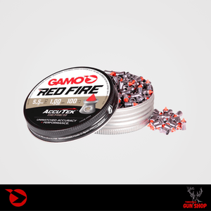 Gamo AccuTek Red Fire .22 Cal Airgun Pellets 125 Pack tin - Townsville Gun Shop Gamo AccuTek Red Fire .22 Cal Airgun Pellets 125 Pack tin - Townsville Gun Shop