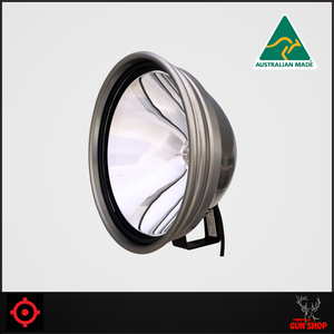 POWA BEAM 9'' QH 100W BRACKETED SPOTLIGHT (SKU: PLPRO-9)
High-intensity 9-inch alloy spotlight with 100W halogen globe, bracket mount, and polished reflector. Designed for long-range illumination in field environments. POWA BEAM 9'' QH 100W BRACKETED SPOTLIGHT (SKU: PLPRO-9)
High-intensity 9-inch alloy spotlight with 100W halogen globe, bracket mount, and polished reflector. Designed for long-range illumination in field environments.