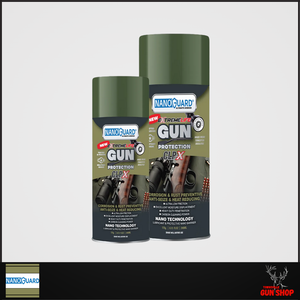 NANO GUARD EXTREMELIFE CLP-X Gun Protection 400g aerosol can (SKU: GUN002X), featuring a high-capacity firearm maintenance spray with nanotech bonding. Designed for long-term protection and lubrication in extreme Australian hunting and range conditions. NANO GUARD EXTREMELIFE CLP-X Gun Protection 400g aerosol can (SKU: GUN002X), featuring a high-capacity firearm maintenance spray with nanotech bonding. Designed for long-term protection and lubrication in extreme Australian hunting and range conditions.