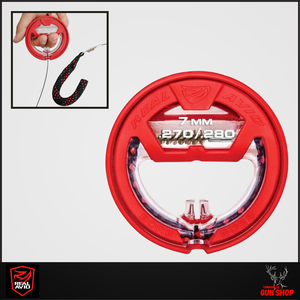 Real Avid Bore Boss .270 / .280 / 7mm (SKU: AVBB270) – compact pull-through bore cleaner with case, brush, and mop. Available now at Townsville Gun Shop.