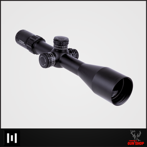 ELEMENT TITAN 5-25x56 FFP MRAD APR-2D riflescope (SKU: EO-TI50021), showcasing the robust 34mm tube, large 56mm objective lens, and tactical zero-stop turrets. Designed for precision shooters and hunters in rugged Australian conditions. Available now from Townsville Gun Shop, North Queensland’s optics experts.