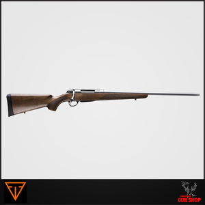 Image of the Tikka T3x Hunter in .308 Win (T3XHS308NS/10), showing its classic walnut stock, 22.4" stainless steel barrel, and bolt action. A premium rifle suited to Australian hunting and range environments. Image of the Tikka T3x Hunter in .308 Win (T3XHS308NS/10), showing its classic walnut stock, 22.4" stainless steel barrel, and bolt action. A premium rifle suited to Australian hunting and range environments.