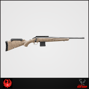 Ruger American Gen II Ranch rifle in .223 Rem (AMRRII223) with 16" threaded barrel, grey Cerakote finish, modular synthetic stock, and factory-mounted Picatinny optics rail. Ruger American Gen II Ranch rifle in .223 Rem (AMRRII223) with 16" threaded barrel, grey Cerakote finish, modular synthetic stock, and factory-mounted Picatinny optics rail.
