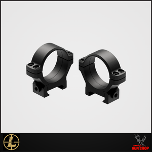 Leupold Backcountry 34mm High Rings (LE175122) in matte black finish, made from 7075-T6 aluminium for lightweight strength, compatible with Picatinny and Weaver mounting rails. Leupold Backcountry 34mm High Rings (LE175122) in matte black finish, made from 7075-T6 aluminium for lightweight strength, compatible with Picatinny and Weaver mounting rails.
