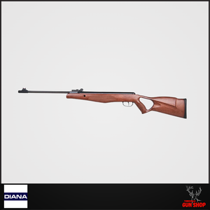 Diana 250 air rifle .177 calibre with black synthetic stock and fibre optic sights – SKU DI250177