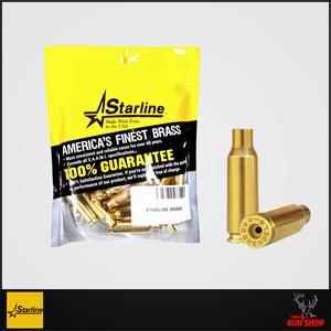 Starline 6.5 Grendel Brass – 50PK (SKU: SL65G) loose new unfired cases displayed in bulk reloading bag, headstamp visible. Starline 6.5 Grendel Brass – 50PK (SKU: SL65G) loose new unfired cases displayed in bulk reloading bag, headstamp visible.