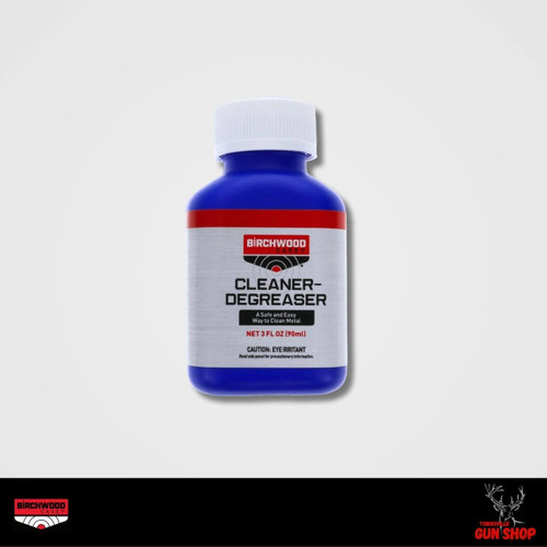 Birchwood Casey Cleaner-Degreaser 3oz bottle BC-16225 with clear branding and compact size, in stock now at Townsville Gun Shop.