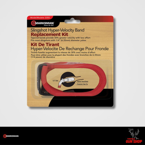 Marksman Tapered Rubber Slingshot Band Hypervelocity 3355 replacement slingshot band SKU 3355