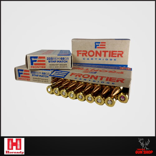 223REM HORNADY FRONTIER MATCH 68GR BTHP 20PK