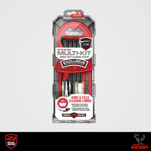 Real Avid Gun Boss Multi‑Kit .22 Cal in clear hard case - Townsville Gun Shop
