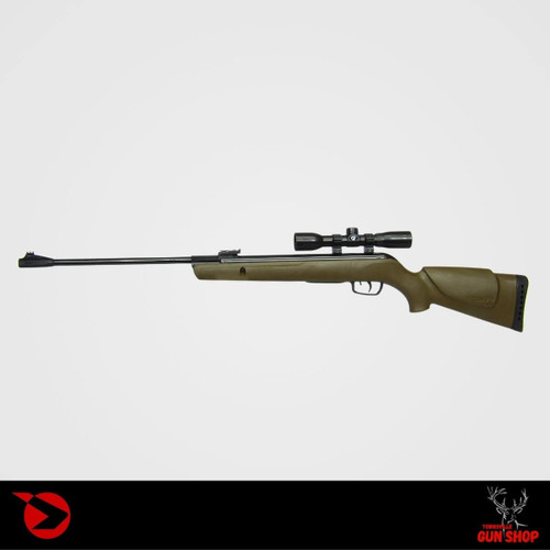 GAMO - Alligator - .177 Air Rifle - Green Polymer Stock - 1260FPS - 4x32 Scope - Townsville Gun Shop GAMO - Alligator - .177 Air Rifle - Green Polymer Stock - 1260FPS - 4x32 Scope - Townsville Gun Shop