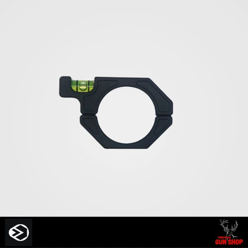 Rome Anti-Cant Side Level Ring 34mm — precision-machined aluminium ring with integrated green bubble level for scope alignment