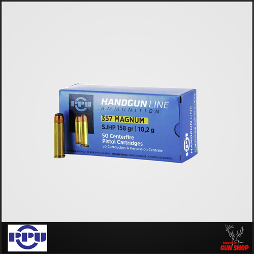 PPU .357MAG 158GR SJHP 50PK PPU .357MAG 158GR SJHP 50PK