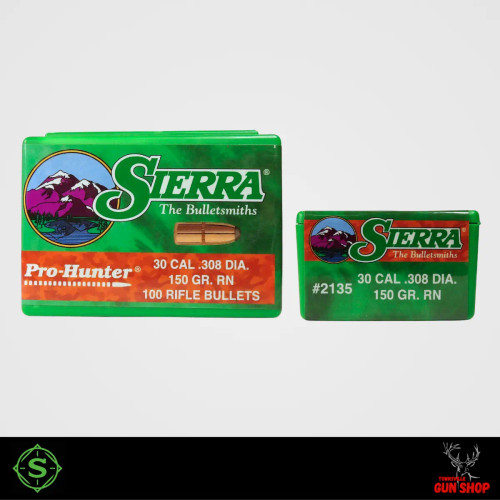 Sierra .308 150gr round nose projectiles S2135