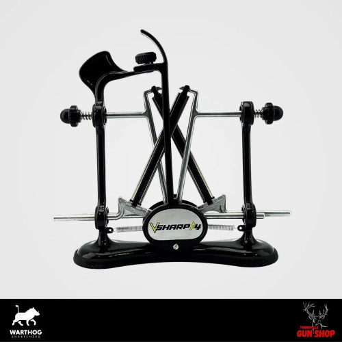 Warthog V Sharp A4 Black guided‑angle sharpener with hones