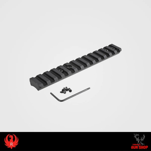 Ruger American Rimfire 0-MOA Picatinny rail with mounting screws