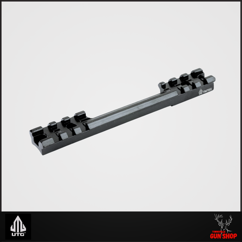 UTG REMINGTON 700 PICATINNY RAIL SUIT SHORT ACTION (SKU: MNT-RM700S)
Precision-machined aluminium Picatinny rail for Remington 700 short action rifles. 13-slot layout, integral recoil lug, and matte anodized finish for durable, stable optic mounting.