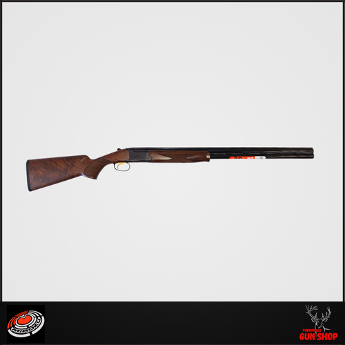 High-resolution image of the MIROKU ML11 12G Limited Edition II Black 30" (SKU: ML11LTDB30) showcasing its elegant black receiver with deep scroll engraving, complemented by a Grade 3 Turkish walnut stock and fore-end. The 30" barrels and Schnabel fore-end are also prominently displayed, highlighting the shotgun's refined craftsmanship.