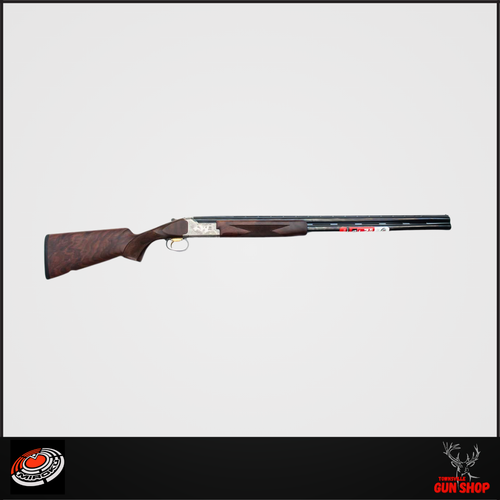 MIROKU ML11 12G LIMITED EDITION II SILVER 30'' (SKU: ML11LTDN30) - A finely crafted over-and-under shotgun featuring a silver nitride action with intricate scroll engraving, paired with a Grade 3 Turkish walnut stock. Its 30-inch vented barrels and Invector Plus chokes offer superior performance for both hunting and sport shooting in Australia.