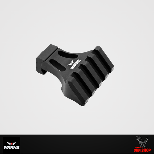 Warne A645TW 45-Degree Side Mount Adapter – Offset Picatinny rail for lights, optics, and accessories (SKU A645TW)
