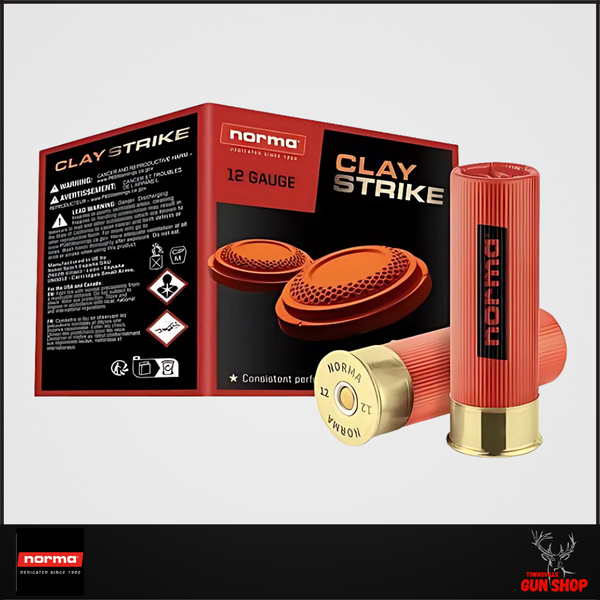 12G NORMA CLAYSTRIKE  #7.5 1250FPS 28GM 25PK 141540 12G NORMA CLAYSTRIKE  #7.5 1250FPS 28GM 25PK 141540