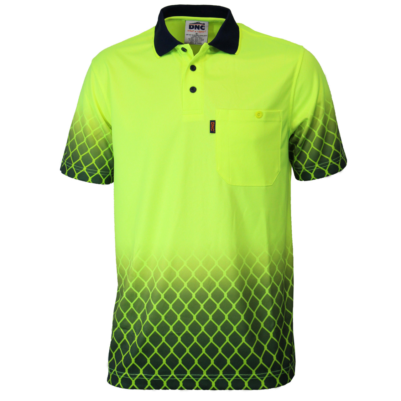 Hvs Sublimated Metal Mesh Polo