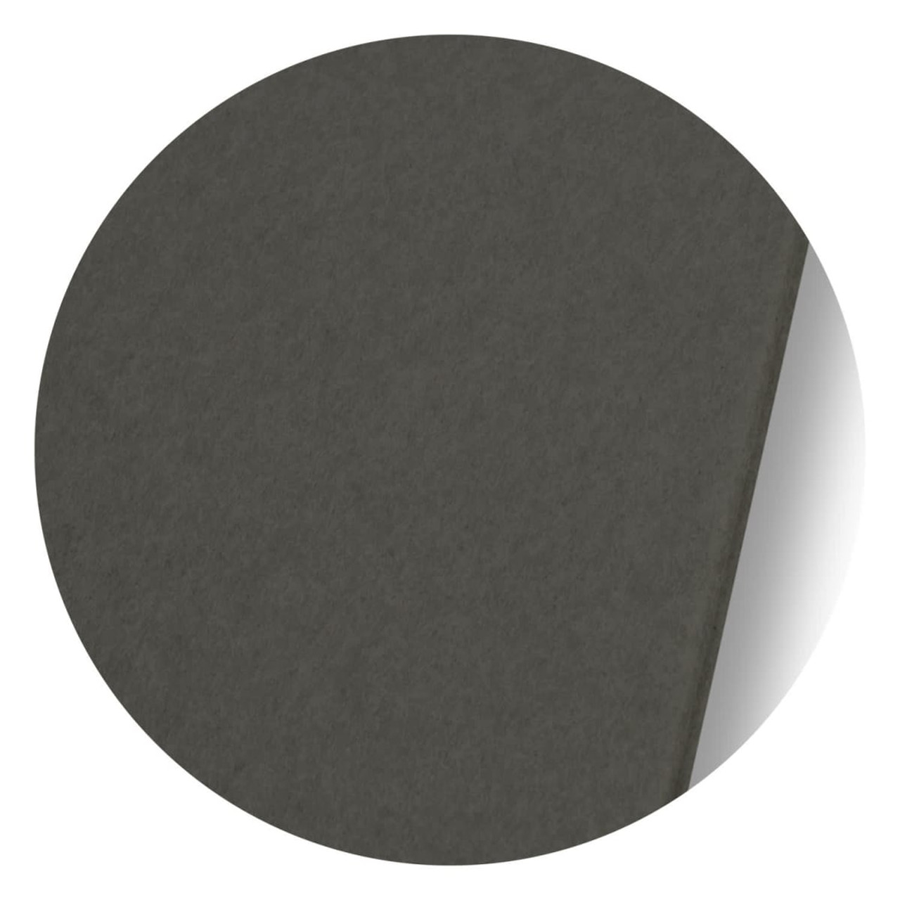 A dark green notebook with a textured cover and a visible page edge, featuring a subtle logo.