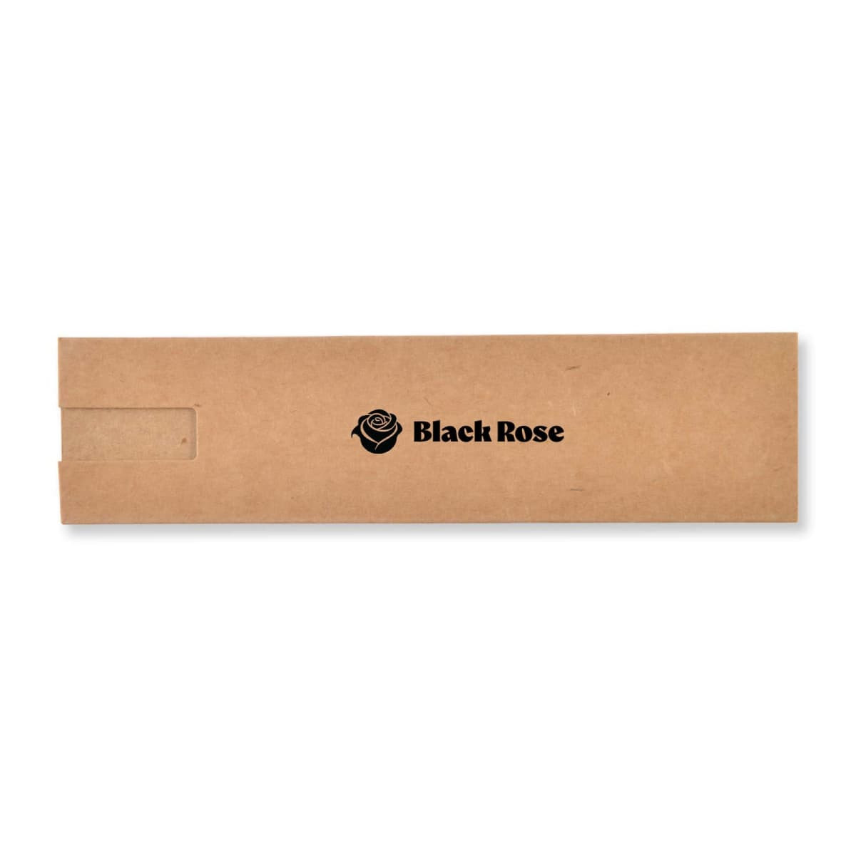 A sleek presentation box in brown cardboard featuring a logo, designed for the Napier Pen (Black Edition).